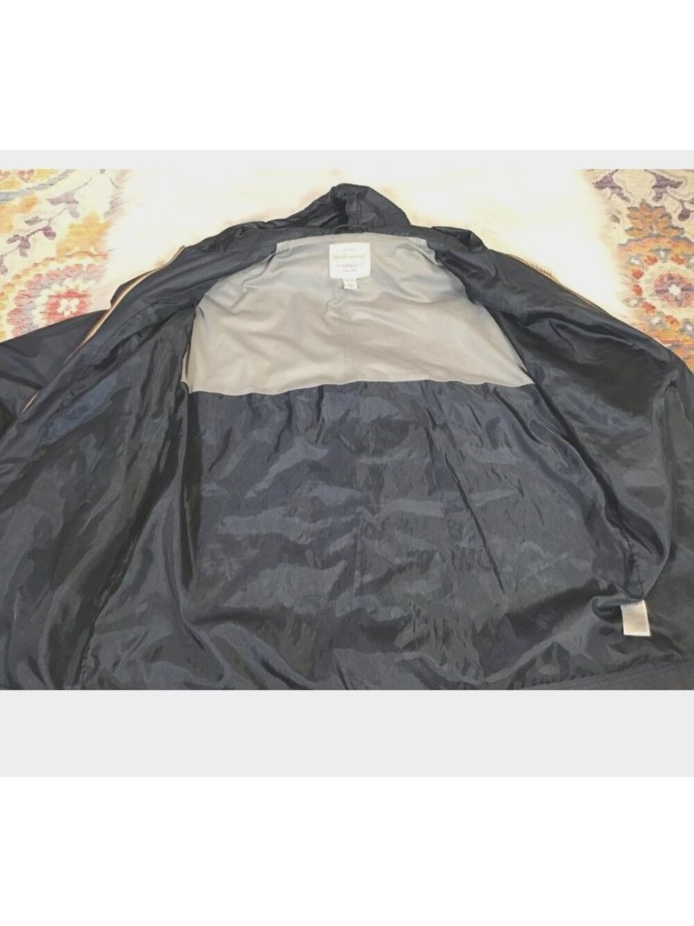 Weatherproof Mens Windbreaker Jacket XL Navy Blue Pockets Lightweight Solid - Picture 4 of 6